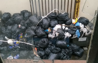 Aside from ratchet racket potatoes, Doce Bakers and Sweet Mahal also had a trash problem. Photo: Enfield Council